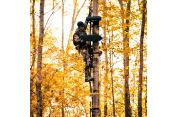 Image of Rivers Edge Treestands Lite Foot Aluminum Hang-on Stand, Black, RE557