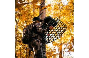 Image of Rivers Edge Treestands Lite Foot Aluminum Hang-on Stand, Black, RE557