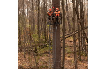Image of Rivers Edge Treestands Lockdown 21ft 2-Man Treestand, Rivers Edge Grey, LD202E