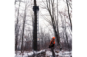 Image of Rivers Edge Treestands Lockdown 21ft Wide 1-Man Treestand, Black, 811603010163