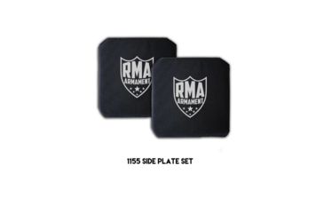 Image of RMA Armament Level IV 6in X 6in Side Plate Set, 1in, Single-Curve, Model 1155SP 1155SP