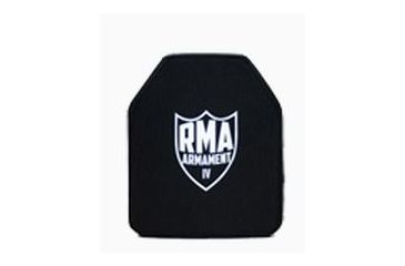 Image of RMA Armament Level IV Single-Curve Ballistic Rifle Plate,10x12in,Black RMA1189-IV-SC-1012