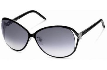 Image of Roberto Cavalli RC500S Sunglasses - Black Frame Color, Gradient Smoke Lens Color