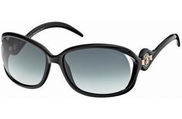 Image of Roberto Cavalli RC576S Sunglasses - Shiny Black Frame Color, Gradient Smoke Lens Color