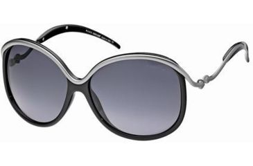 Image of Roberto Cavalli RC601S Sunglasses - Shiny Black Frame Color, Gradient Smoke Lens Color