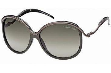 Image of Roberto Cavalli RC601S Sunglasses - Shiny Dark Green Frame Color, Gradient Smoke Lens Color