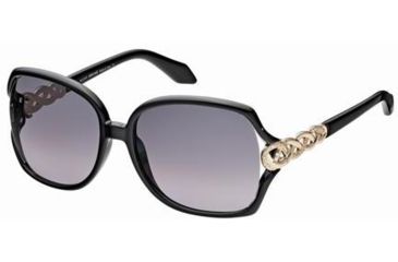 Image of Roberto Cavalli RC653S Sunglasses - Shiny Black Frame Color, Gradient Smoke Lens Color