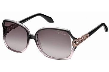 Image of Roberto Cavalli RC653S Sunglasses - Black Frame Color, Gradient / Mirror Violet Lens Color