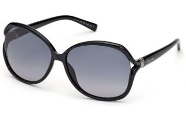 Image of Roberto Cavalli RC668S Sunglasses - Shiny Black Frame Color, Gradient Smoke Lens Color