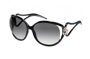 Image of Roberto Cavalli RC893S Sunglasses - Shiny Black Frame Color, Gradient Smoke Lens Color