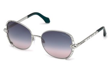 Image of Roberto Cavalli RC974S Sunglasses - Shiny Palladium Frame Color, Gradient Smoke Lens Color