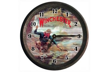 Image of Rivers Edge Winchester Fisherman By Stream Wall Clock, W1402