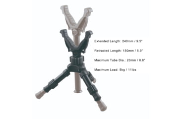Image of RokStad ELP V Mount Tripod, 9.5in, Black, RSGR-06