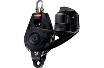 Image of Ronstan Series 55 Ratchet Mount Orbit Block - Single Becket Cleat Swivel 70704
