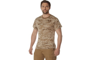 Image of Rothco 100% Cotton Camo T-Shirt - Mens, Desert Digital Camo, Small, 60565-DesertDigitalCamo-S