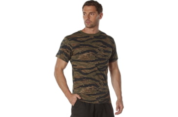 Image of Rothco 100% Cotton Camo T-Shirt - Mens, Tiger Stripe Camo, Extra Large, 60570-TigerStripeCamo-XL