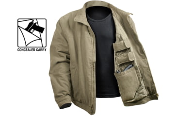 Image of Rothco 3 Season Concealed Carry Jacket, Khaki, 2XL, 5386-Khaki-2XL