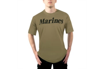 Image of Rothco AR 670-1 Coyote Brown Marines Physical Training T-Shirt - Mens, Small, 60600-S