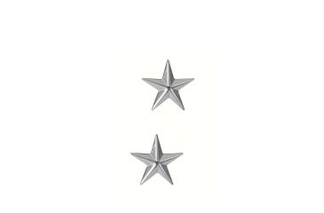Image of Rothco Brigadier General Insignia Stars, Silver, 1706-Silver