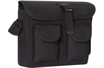 Image of Rothco Canvas Ammo Shoulder Bag, Black, 2278-Black
