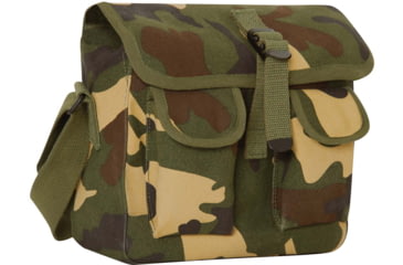 Image of Rothco Canvas Ammo Shoulder Bag, Woodland Camo, 2276-WoodlandCamo