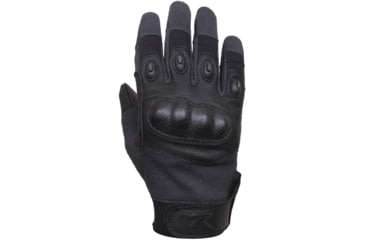 Image of Rothco Carbon Fiber Hard Knuckle Cut/Fire Resistant Gloves, Mens, Black, Medium, 2808-088