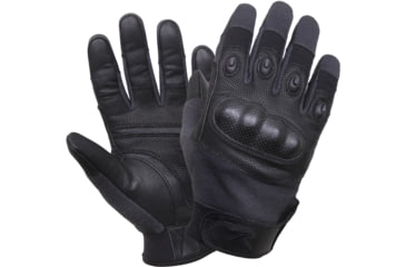 Image of Rothco Carbon Fiber Hard Knuckle Cut/Fire Resistant Gloves, Mens, Black, Medium, 2808-088