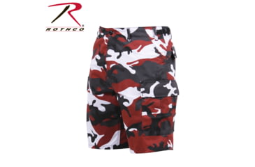 Image of Rothco Colored Camo BDU Shorts, Extra Large, Black Camo, 1817-BlackCamo-XL