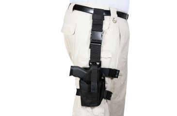Image of Rothco Deluxe Adjustable Drop Leg Tactical Holster, Black, 10752-Black