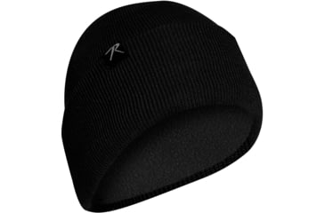 Image of Rothco Deluxe Fine Knit Fleece-Lined Watch Cap - Mens, Black, One Size, 57870-Black