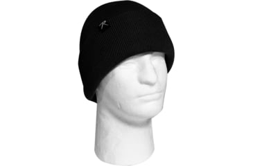 Image of Rothco Deluxe Fine Knit Fleece-Lined Watch Cap - Mens, Black, One Size, 57870-Black