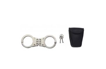 Image of Rothco Deluxe Hinged Handcuffs / Nickel Plated, Silver, 30093-Silver