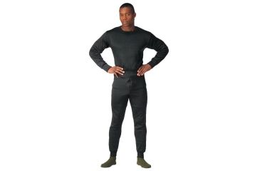 Image of Rothco ECWCS Poly Crew Neck Top, Black, XL, 6118-Black-XL