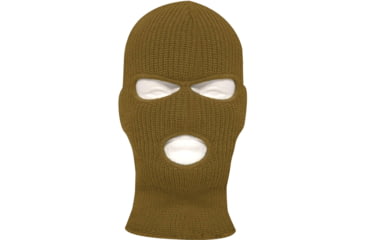 Image of Rothco Fine Knit Three Hole Facemask, Coyote Brown, 15989-CoyoteBrown