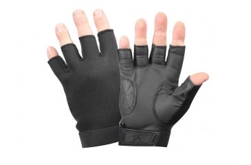 Image of Rothco Fingerless Stretch Fabric Duty Gloves, Small, 3460-S