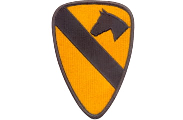 Image of Rothco First Cavalry Patch, Olive Drab/Yellow, 1532