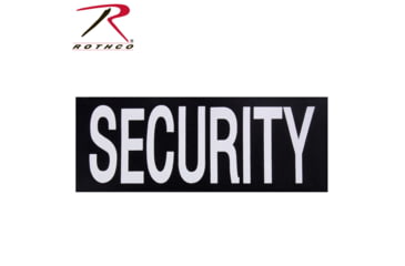 Image of Rothco Security Hook Back Patch, Large, Black, 2858-L