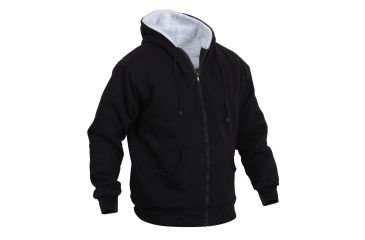 Image of Rothco Heavyweight Sherpa Lined Zippered Sweatshirt, M, 8266-M