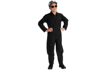 Image of Rothco Kids Air Force Type Flightsuit, Black, Extra Small, 7301-Black-XS