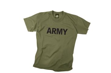 Image of Rothco Kids Army Physical Training T-Shirt, Olive Drab, Extra Small, 66136-OliveDrab-XS