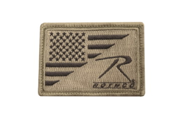 Image of Rothco Logo US Flag Patch, Coyote Brown, 19531-CoyoteBrown