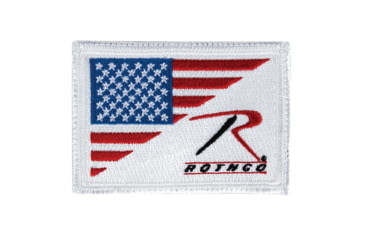 Image of Rothco Logo US Flag Patch, Red/White/Blue, 19530-RedWhiteBlue