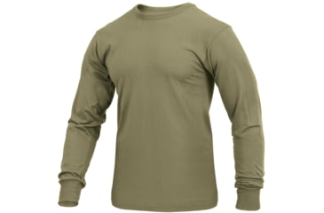 Image of Rothco Long Sleeve Solid T-Shirt, AR 670-1 Coyote Brown, XL, 3727-AR670-1CoyoteBrown-XL