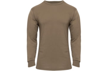 Image of Rothco Long Sleeve Solid T-Shirt, Brown, Medium, 60217-Brown-M