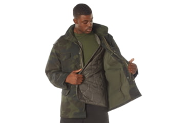 Image of Rothco M-65 Camo Field Jacket, 3XL, Camo, 12087-MidnightWoodlandCamo-3XL