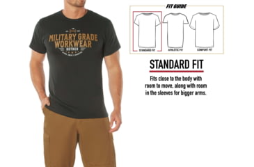 Image of Rothco Military Grade Workwear Graphic T-Shirt, Black, S, 11340-Black-S