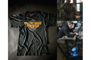 Image of Rothco Military Grade Workwear Graphic T-Shirt - Mens, Black, Small, 11340-Black-S