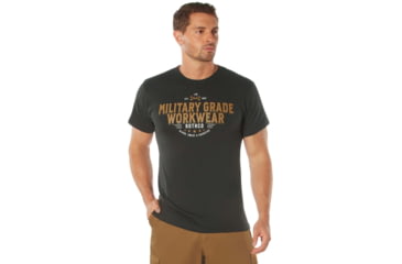 Image of Rothco Military Grade Workwear Graphic T-Shirt, Black, S, 11340-Black-S