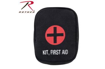 Image of Rothco Military Zipper First Aid Kit Pouch, Black, 9325-Black