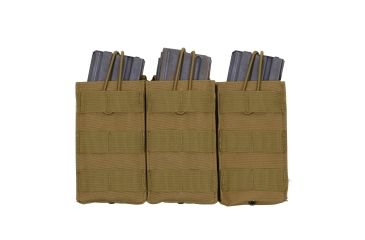 Image of Rothco MOLLE Open Top Triple Mag Pouch, Coyote Brown, 41004-CoyoteBrown